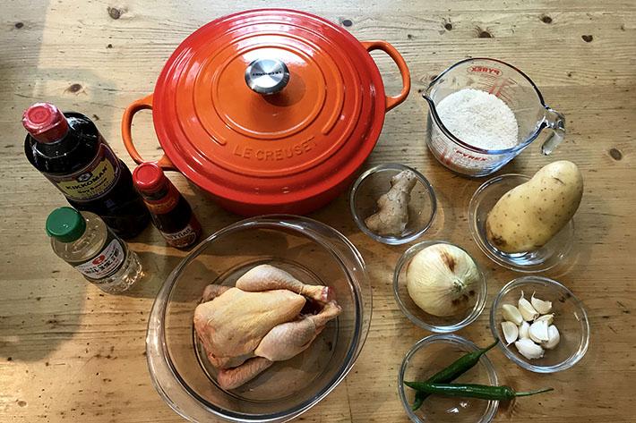 POLLO ADOBADO INGREDIENTES